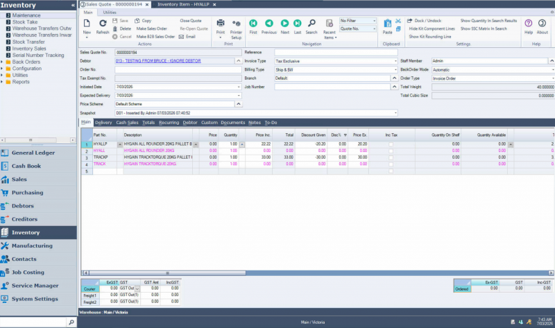 2026-03-07 saved quote with price adjustment.png